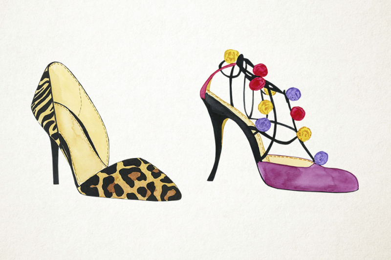 watercolor-woman-shoes-clipart-woman-shoes-illustration-woman-shoes