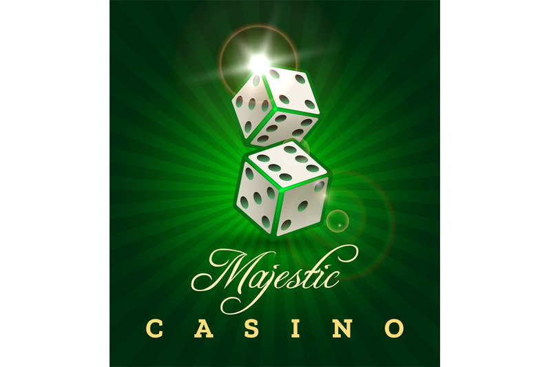 gambling-dice-casino-poster-on-green