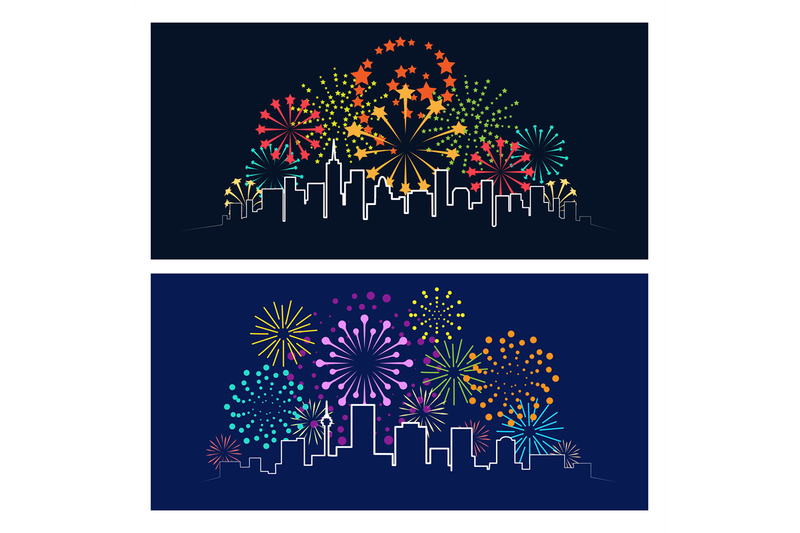 fireworks-city-skyline