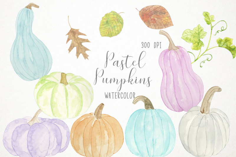 watercolor-pastel-pumpkins-clipart-pastel-pumpkins-illustration