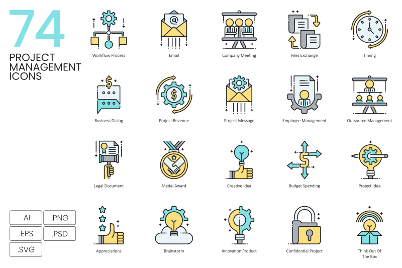 74-project-management-icons