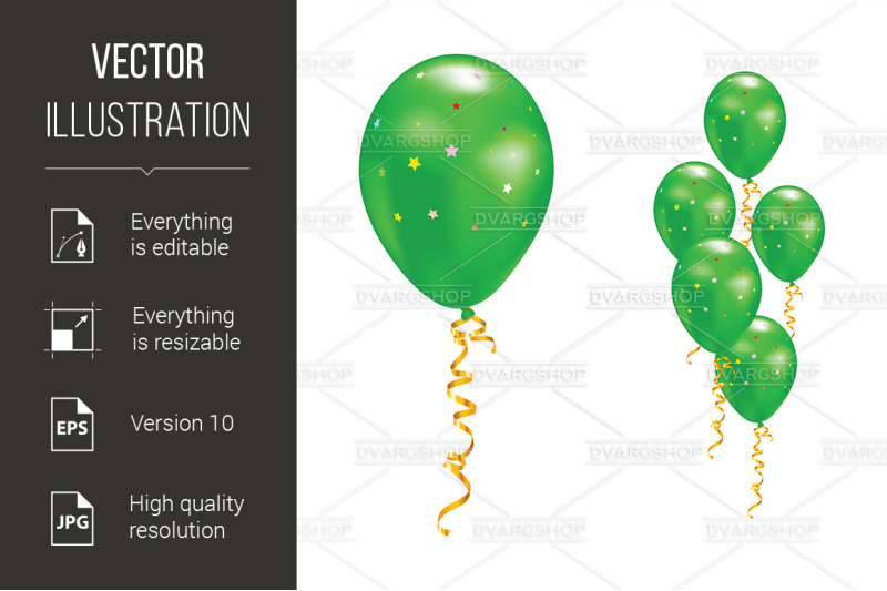 balloons-with-stars-and-ribbons