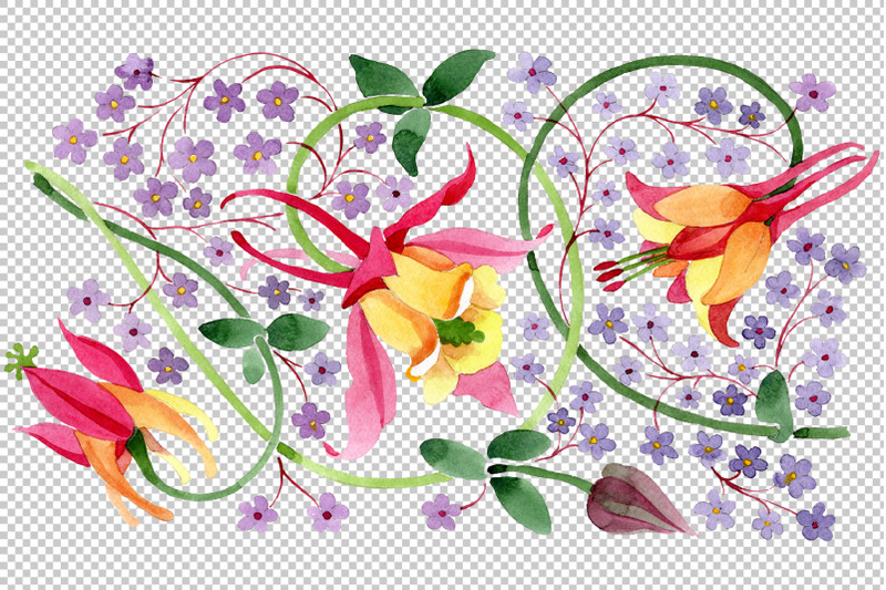 ornament-for-flower-vase-watercolor-png