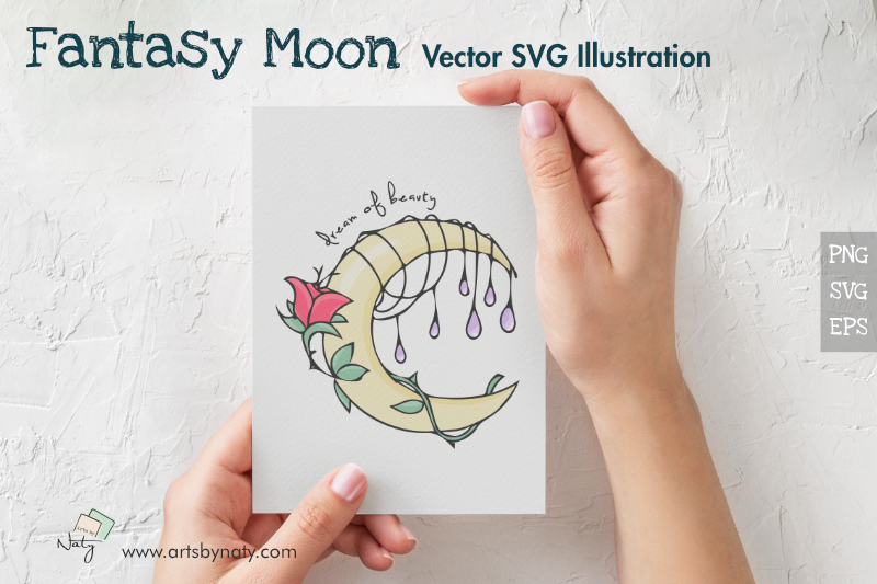 fantasy-moon-vector-svg-illustration