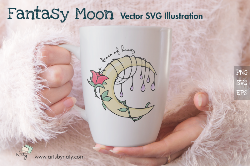 fantasy-moon-vector-svg-illustration