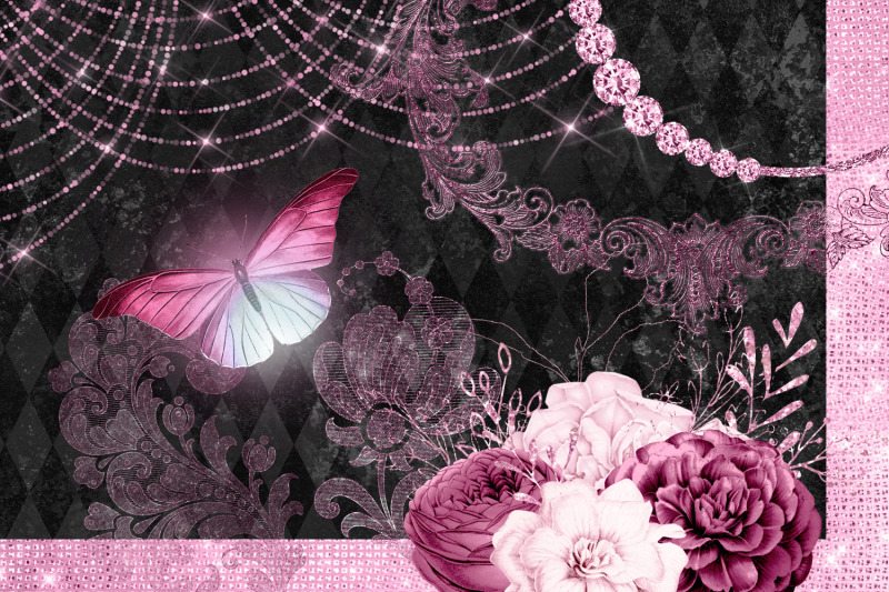 pink-masquerade-digital-scrapbook-kit