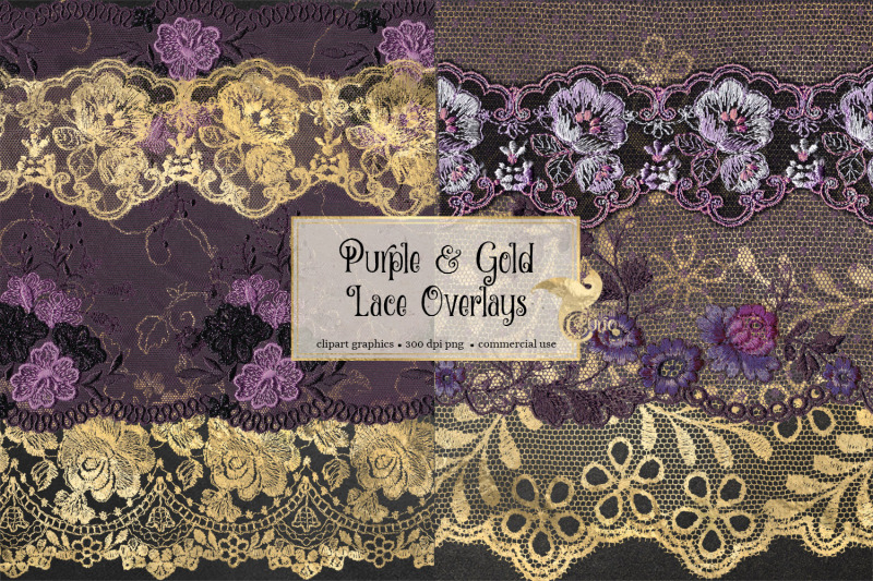 purple-and-gold-lace-overlays