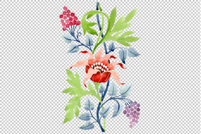 ornament-flower-aromas-of-nature-watercolor-png