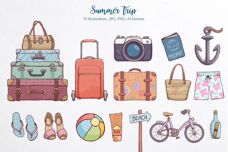 summer-time-illustration-pack