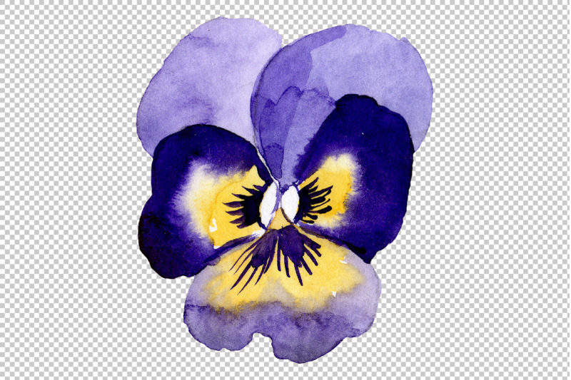 ornament-with-pansies-watercolor-png