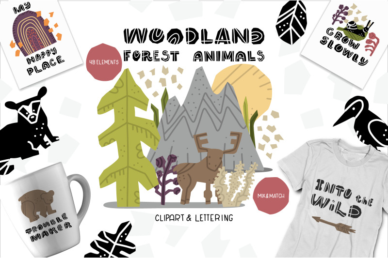 woodland-forest-animals-set