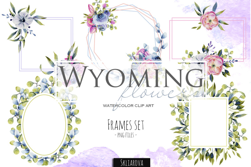 wyoming-flowers-frames-set