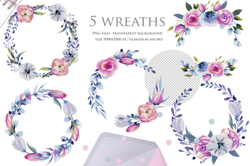 wyoming-flowers-wreaths-set