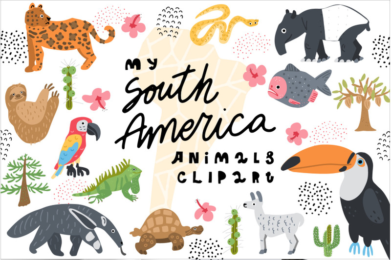 my-south-america-animals-clipart