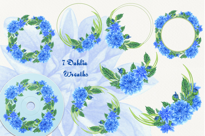 blue-dahlia-watercolor-set