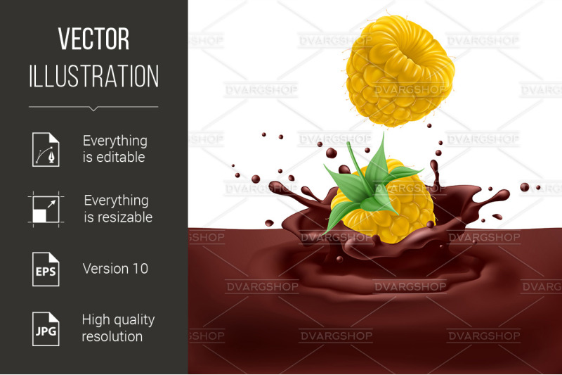 yellow-raspberries-with-chocolate