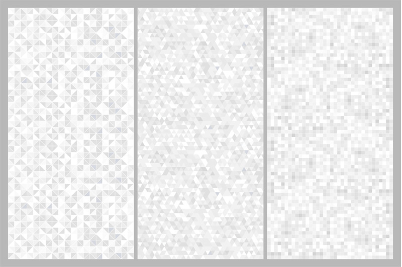 vector-gray-seamless-mosaic-patterns