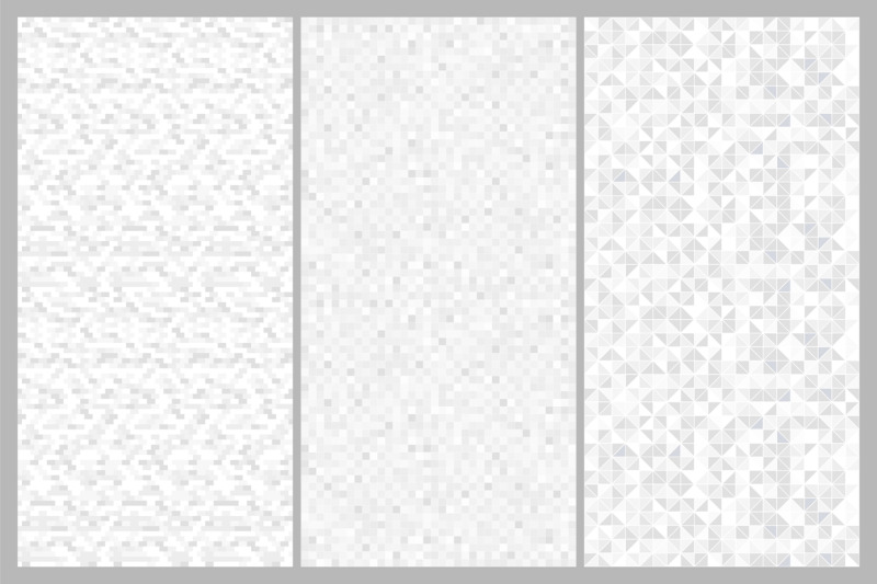 vector-gray-seamless-mosaic-patterns