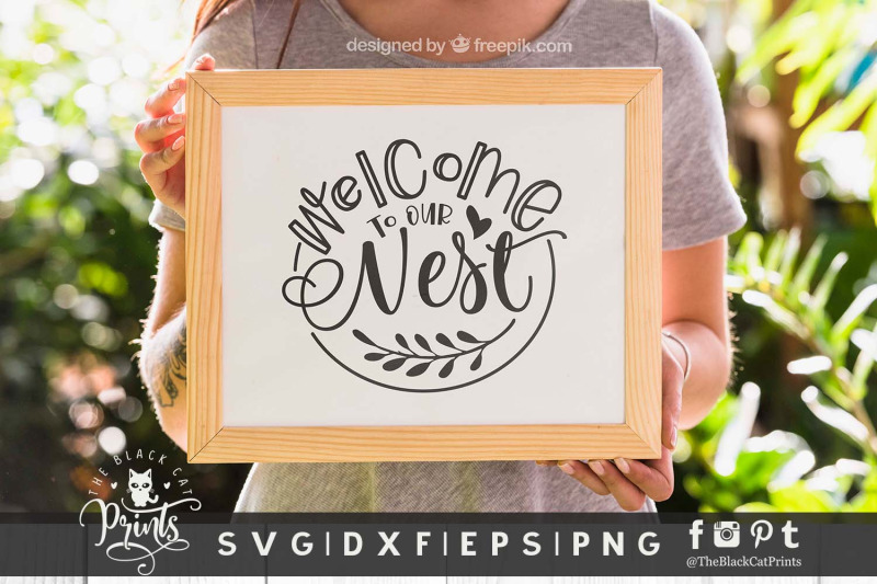 welcome-to-our-nest-svg-dxf-eps-png
