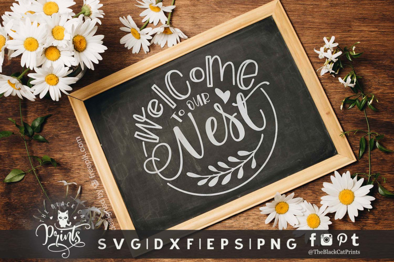welcome-to-our-nest-svg-dxf-eps-png