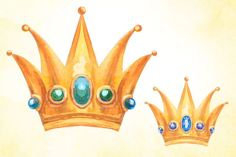 luxurious-watercolor-crowns