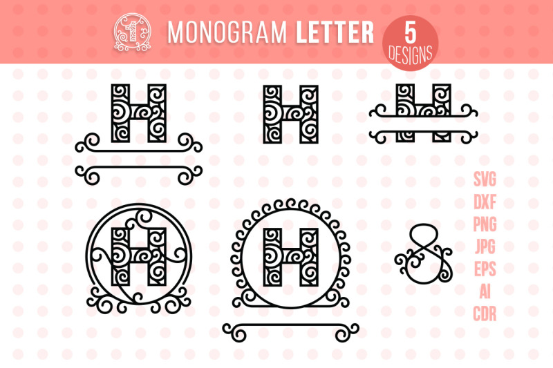 monogram-letter-h