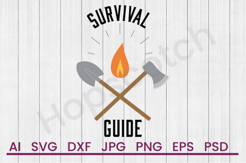 survival-guide-svg-file-dxf-file