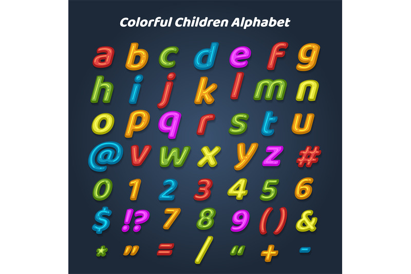 colorful-children-alphabet