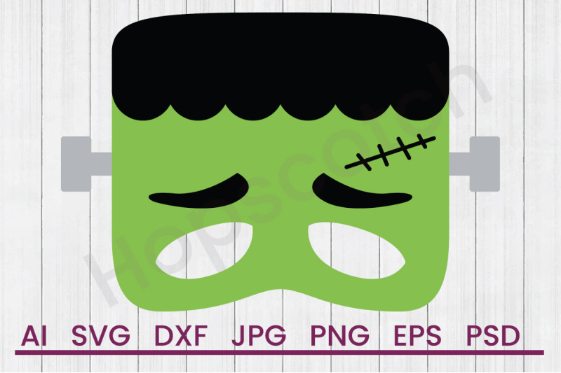 Frankenstein Mask - SVG File, DXF File for Cutting Machines