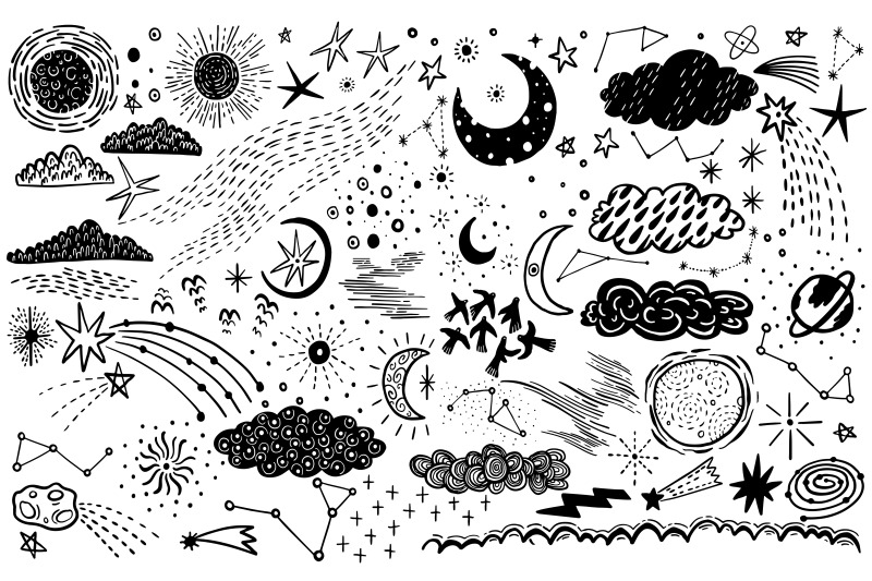doodle-set-sky-night