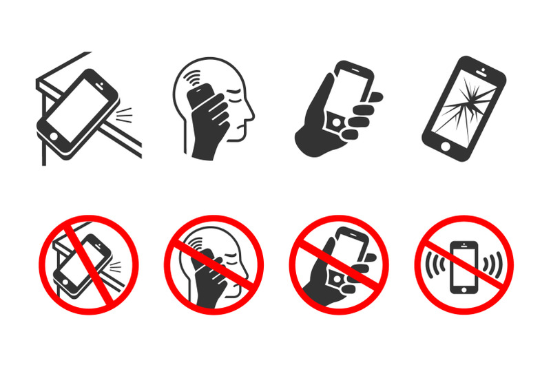 mobile-phone-icons-broken-screen-falling-phone-wi-fi-waves-phone-i