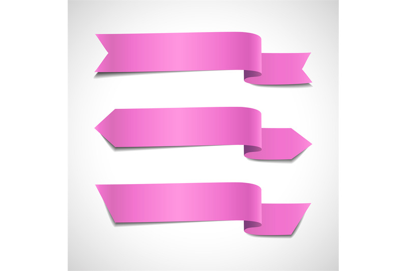 pink-arrow-banners-set