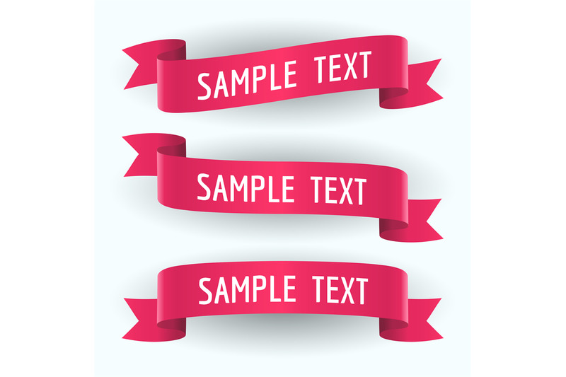 set-of-red-ribbons-and-text