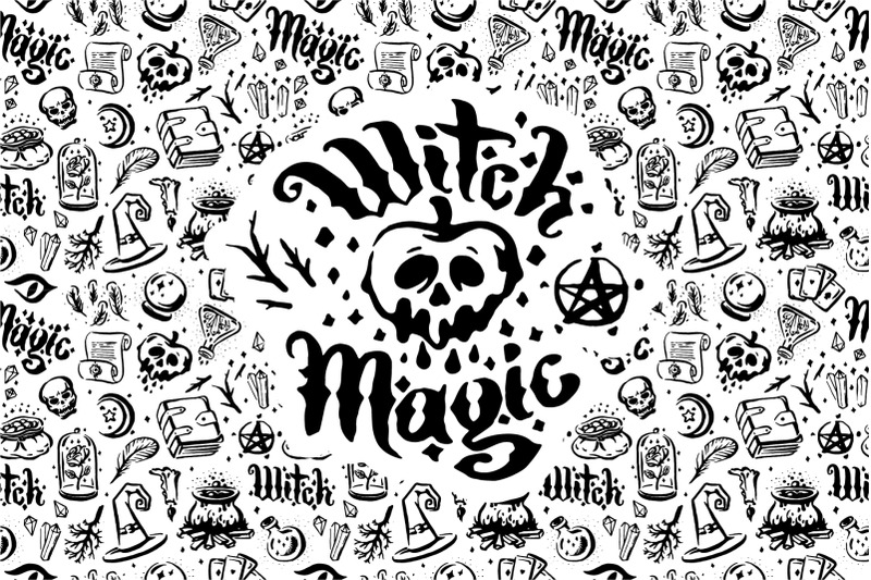 witch-and-magic-illustration-set