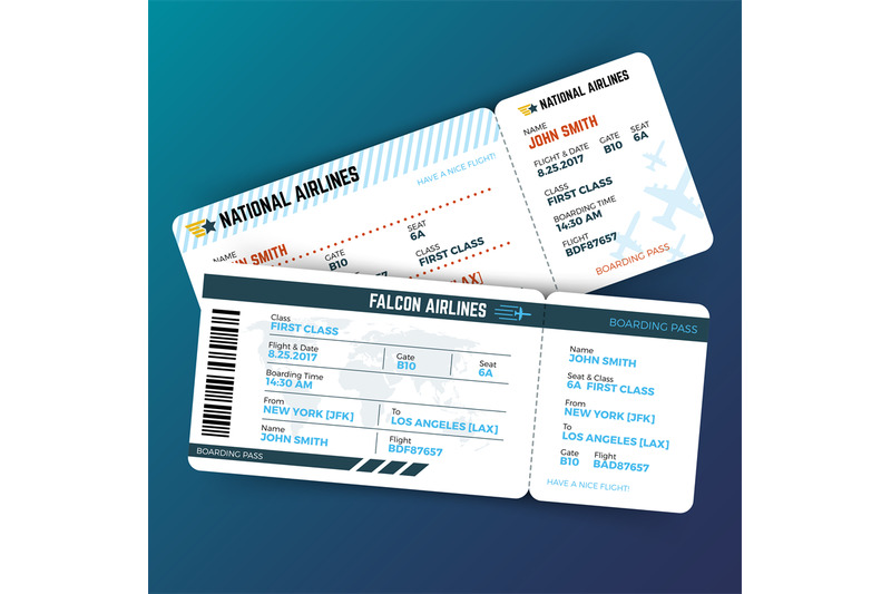 vector-travelling-concept-with-airline-boarding-pass-tickets