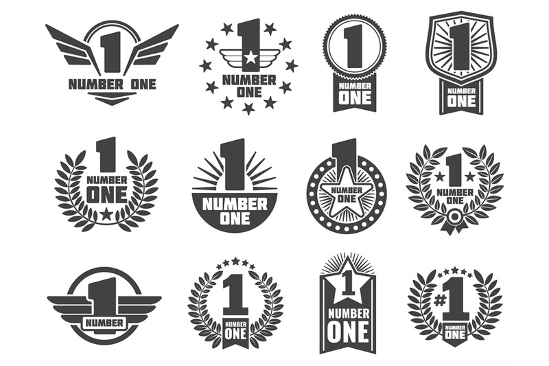 vector-number-one-retro-corporate-identity-logos-and-labels