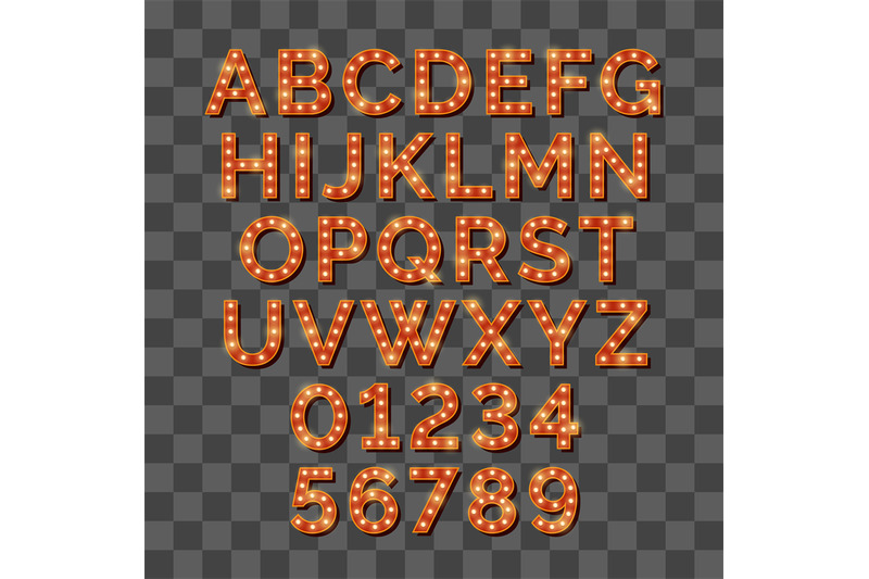 retro-light-bulb-bright-alphabet-isolated-on-transparent-background