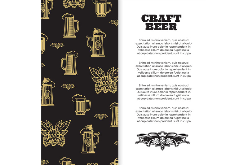 craft-beer-poster-with-banner-design