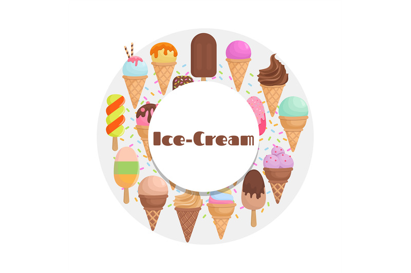 cartoon-ice-cream-collection-ice-cream-round-banner
