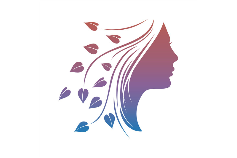 beautiful-woman-silhouette-with-leaves