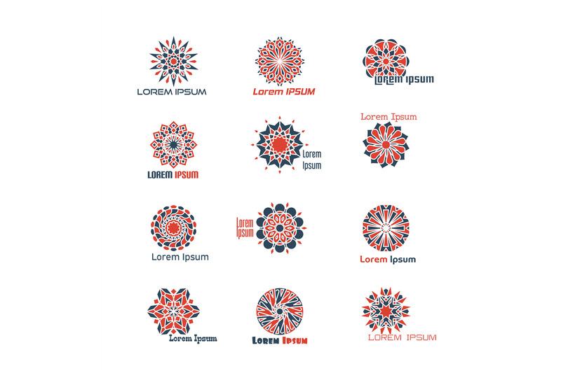 geometric-logo-vector-set-with-circular-mosaic-mandala-islamic-pattern