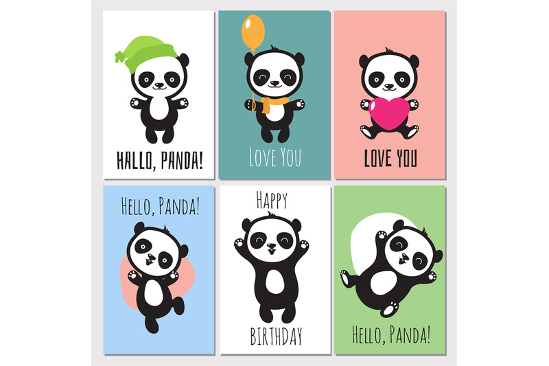 cute-panda-kids-vector-invitation-cards