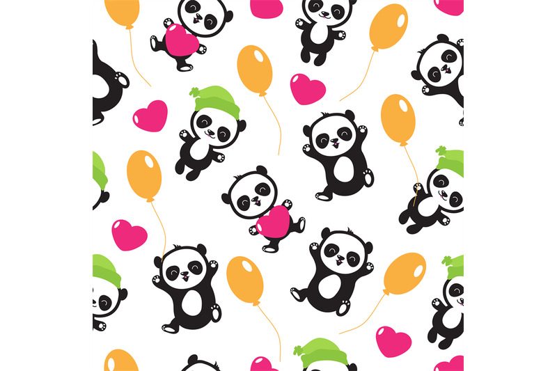 funny-cartoon-panda-baby-bear-vector-childrens-seamless-pattern