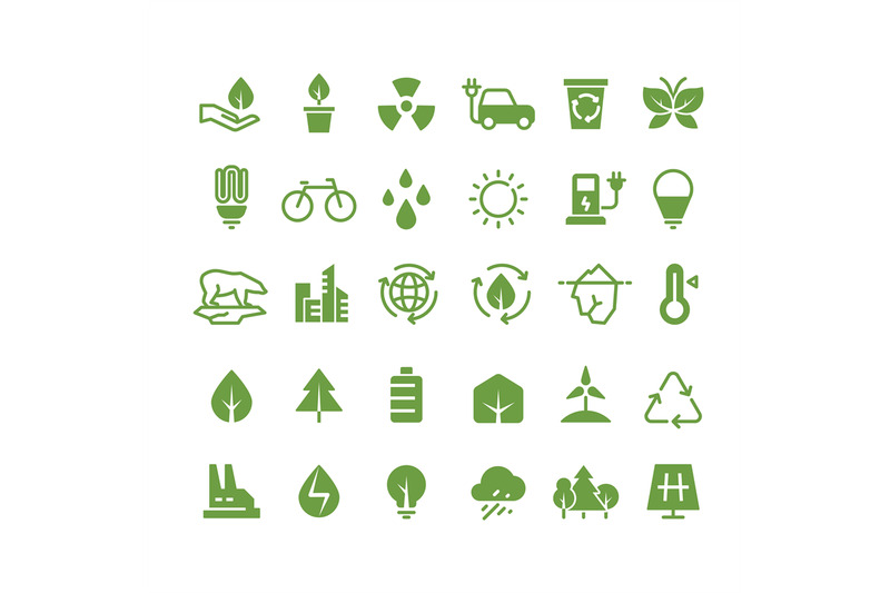 green-ecology-vector-icons-clean-environment-recycling-process-and-r