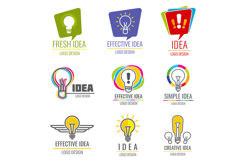 creative-idea-vector-business-logo-set