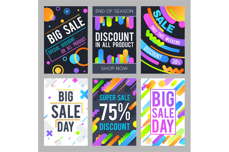 modern-sale-banners-in-material-design-style-with-color-abstract-shape