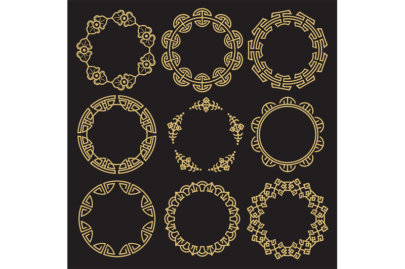traditional-asian-frames-chinese-korean-japanese
