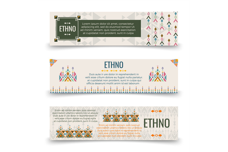 ethno-banners-template-with-boho-ornaments