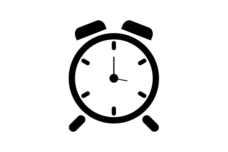 Alarm clock icon By Marco Livolsi | TheHungryJPEG.com