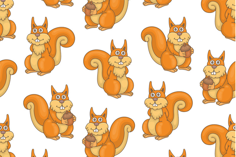 set-of-squirrels-and-pattern